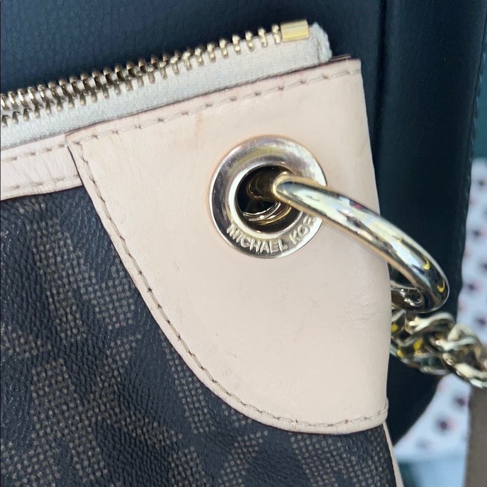 Michael Kors Brown and Tan Shoulder Bag - Picture 6 of 11